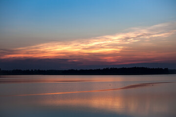 Beautiful stormy sunset sky. Cloudy abstract background.early morning sky scene