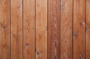 Old classic plank wooden wall for background.