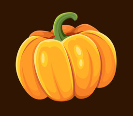 Pumpkin icon. Vector illustration