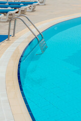 Obraz na płótnie Canvas swimming pool detail with copy space