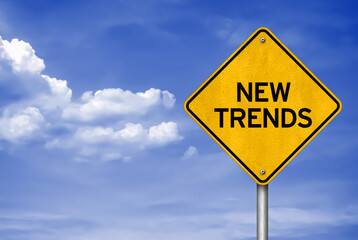 NEW TRENDS - road sign concept