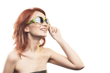 the redhead girl in sunglasses type 2