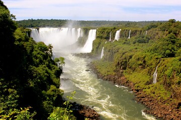 Fototapeta na wymiar Iguazu Wasserfälle Brasilien/Argentinien