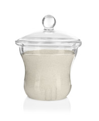 Sugar bowl on white background