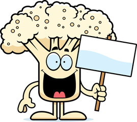 Cartoon Cauliflower Sign