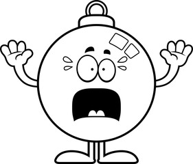 Scared Cartoon Ornament
