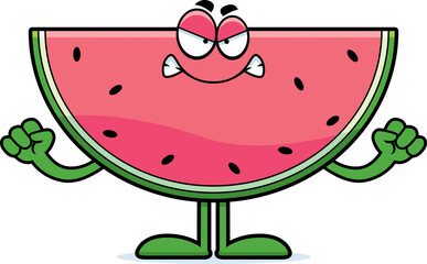 Angry Cartoon Watermelon