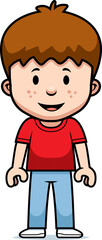 Cartoon Boy Happy