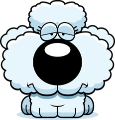 Cartoon Sad Poodle