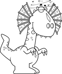 Drunk Cartoon Dilophosaurus