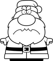 Angry Cartoon Santa Claus