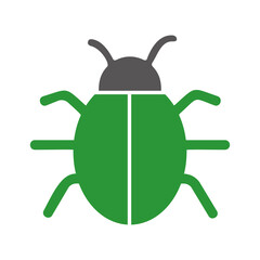 bug icon over white background. vector illustration