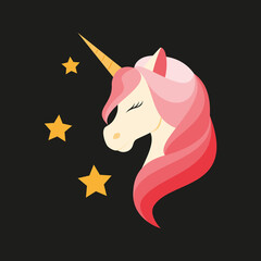 Unicorn. Vector illustration