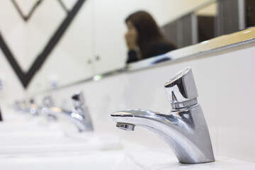 faucet Inside the bathroom