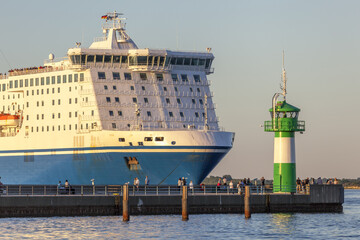 Fähre in Travemünde, Deutschland