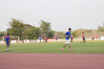 Blur football stadium