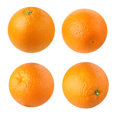 Oranges isolated on a white background.