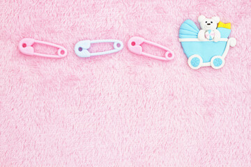 Old fashion pink baby background