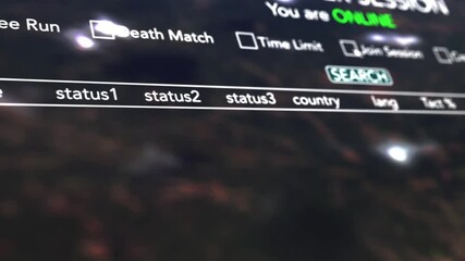 Video Game Multiplayer Fictional Display Animation