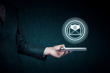 Concept of sending message wireless using smartphone