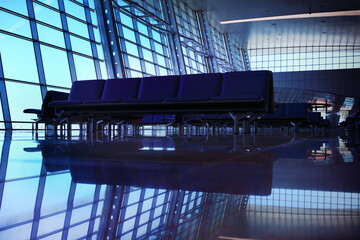 Modern Departure Airport Terminal