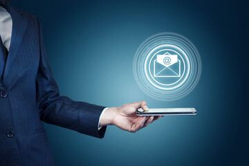 Concept of sending message wireless using smartphone