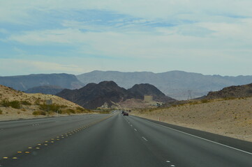 Fototapeta premium mountains view - on the highway