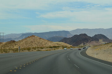 mountains view - on the highway