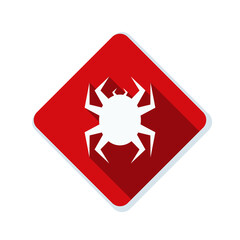 Virus hazard sign illustration