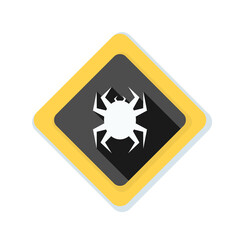 Virus hazard sign illustration