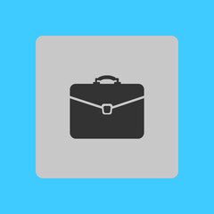 Briefcase icon, vector illustration. Flat design style. 