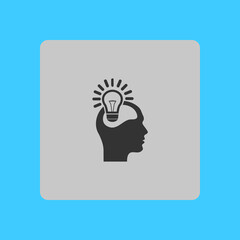 Creative ideas light bulb concept. Ideas icon.