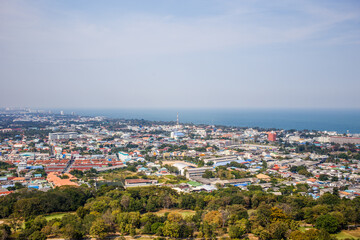View of the city from the view point of Hua Hin