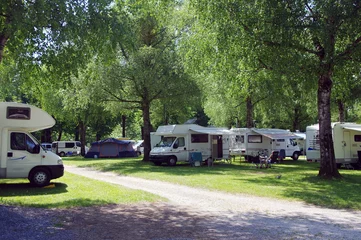 Papier Peint photo Lavable Camping camping de haute -savoie