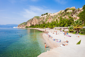Nafplio city beach, Greece