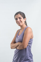 Obraz premium Young woman with sportswear