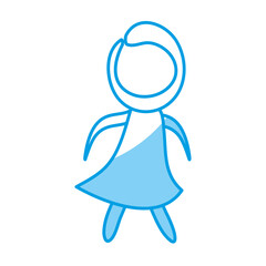 figure of woman icon over white background. vector illustration