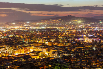 Fototapeta premium Athens aerial panoramic view
