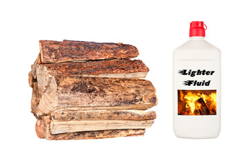 Firewood and Starter Fluid