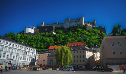 Historische Stadt Salzburg, Panorama, Aussicht, 