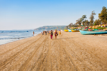 Beach in Goa, India - obrazy, fototapety, plakaty