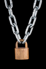Lock and chain