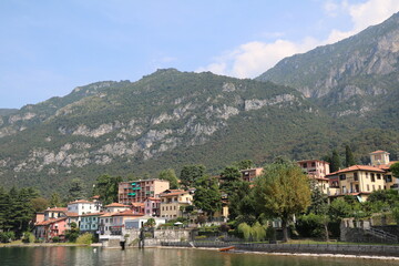 Fototapeta na wymiar Bellagio at Lake Como in summer, Lombardy Italy 