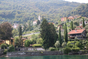 Fototapeta na wymiar Limonta on Lake Como, Lombardy Italy