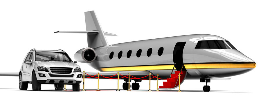 High class travel fleet / 3D render image representing a high class travel fleet 