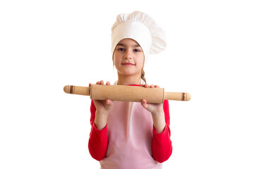 Little girl cooking 