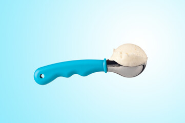 Vanilla ice cream scoop