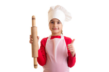Little girl cooking 