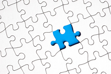 Puzzle with missing piece