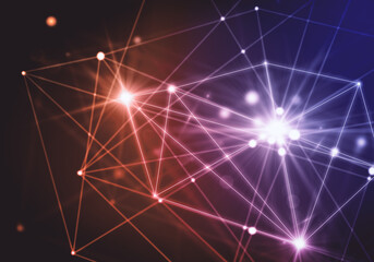 Blue and pink background, Technology concept